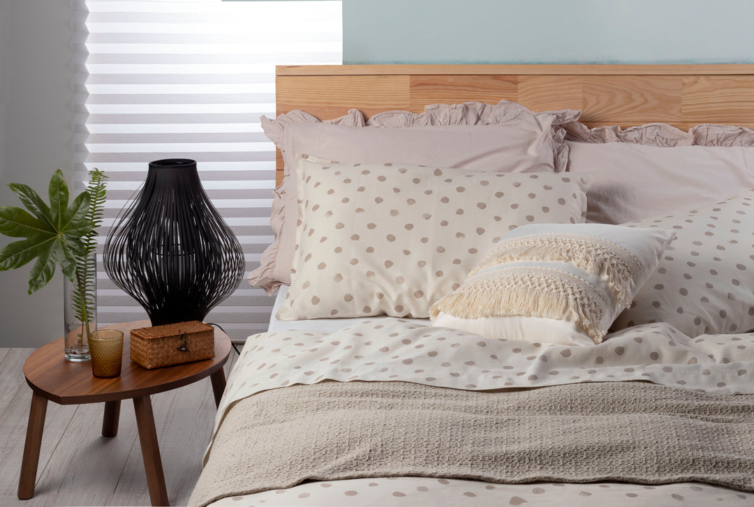 Jogo de lençóis Linen Dots