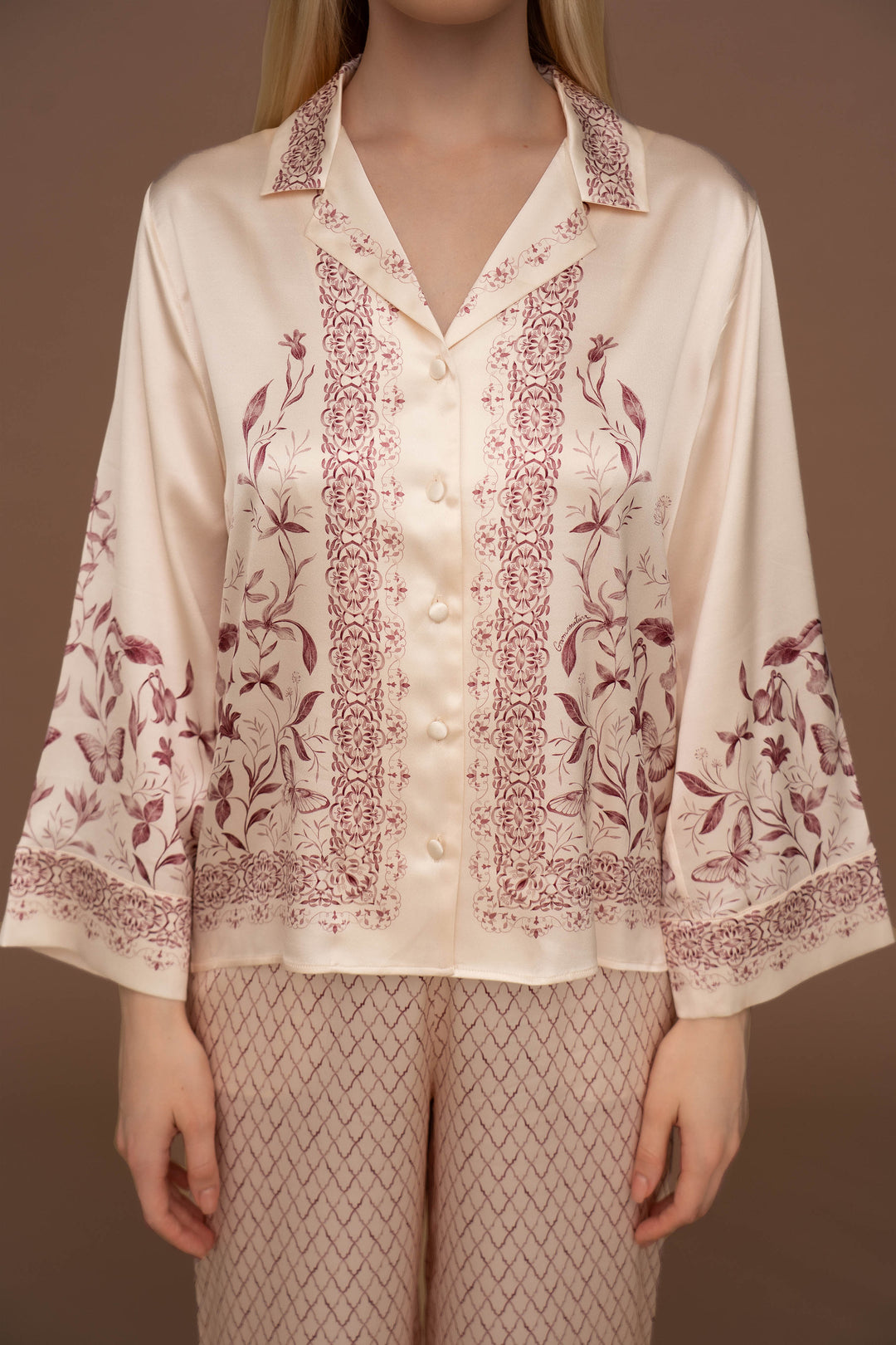 Pearl of Medina purple blouse